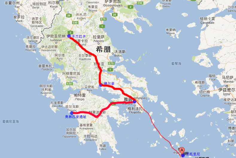 金色福旅游-老年旅游-老年旅游团-北京金色福国际旅行社有限公司 - A5:希腊全景12日古文明深度之旅-雅典、德尔菲、梅黛奥拉修道院、圣托里尼岛、伯罗奔尼撒 12日